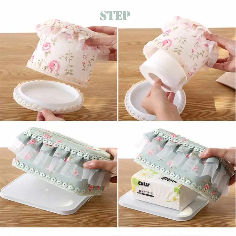 Кружевная коробка для салфеток прочный рулон бумаги дома канцелярские