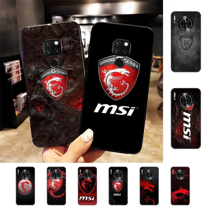 

MSI Dragon Logo Phone Case For Huawei Nova 3I 3E mate 20lite 20Pro 10lite Luxury funda case