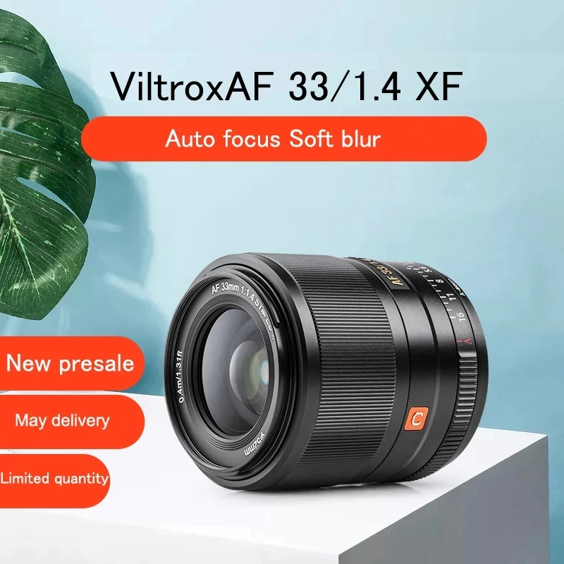 VILTROX 33 мм F1.4 XF AF 33/1.4 STM автофокусом объектив с фиксированным фокусным расстоянием