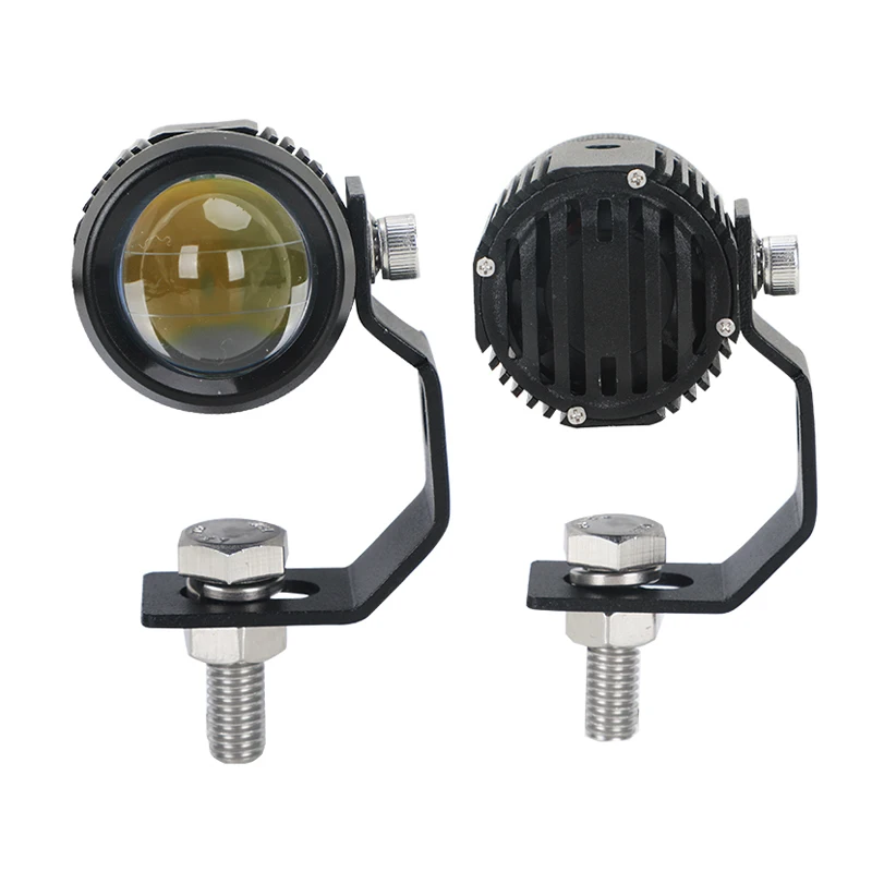 Универсальная светодиодная противотуманная фара двухцветная дальнего и света Drl