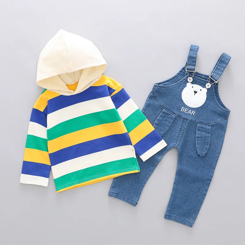 Новая одежда с рисунком для маленьких мальчиков и девочек Одежда младенцев