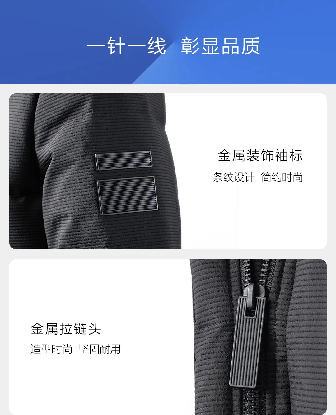 Xiaomi Mijia Youpin 90 очков мужская замшевая текстура с капюшоном средней и длинной секции пуховик уровень 4 водоотталкивающий