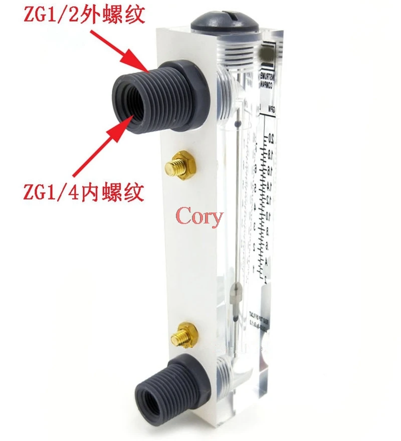 Панельный расходомер 1 шт. измерение жидкости для воды 1/2 дюйма вилка PT 1/4