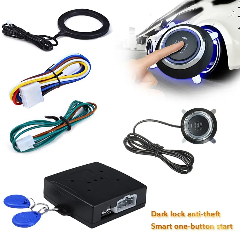 12 В универсальная кнопка пуска остановки умный ключ Автосигнализация