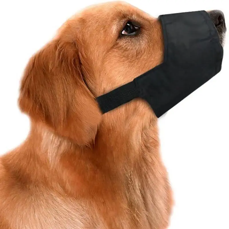 

Dog Muzzle Breathable Polyester Dog Mask Anti Biting Barking Adjustable Safety Soft Pet Muzzles Waterproof Mouth Cover