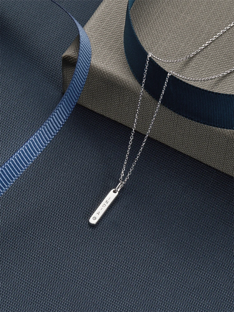 

SILVERHOO Women's Necklace S925 Sterling Silver Simple Tag Letter Small Pendant Customize Necklaces Hot Sale Female Fine Jewelry