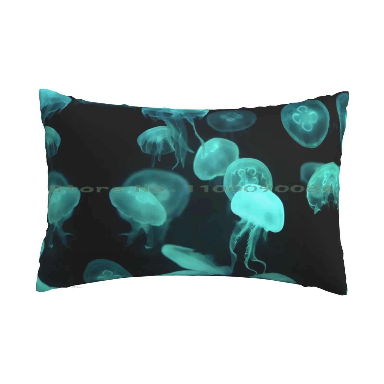 

Jellyfish 2.0 Pillow Case 20x30 50*75 Sofa Bedroom Jellyfish Blue Case Abstract Sea Dark Nature Black Milk Animal Sondersky