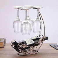1pc high quality copper wine rack hanging wine glass holder bar stand bracket display stand bracket decoration gift wine