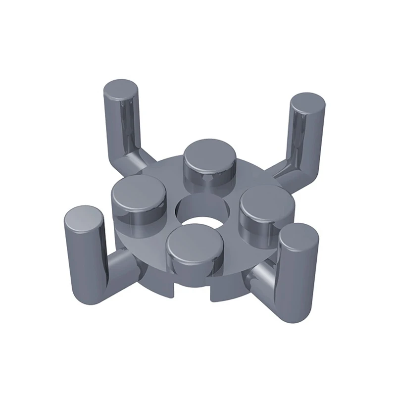 

Plate 2x2 with 4 Bars Round Assembles Particles Building Blocks Parts Educational Creative Gift Toy 20/50pcs 98284 free shipping