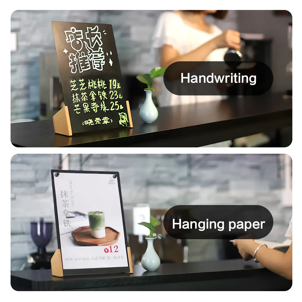 Настольная магнитная доска А4 для ресторана бара кофейни магазина маленькая