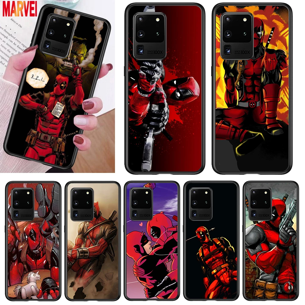 

Love Marvel Deadpool For Samsung Note 20 10 8 9 M02 M31 S M60S M40 M30 M21 M20 M10S F62 M62 M01 Ultra Pro Plus Phone Case