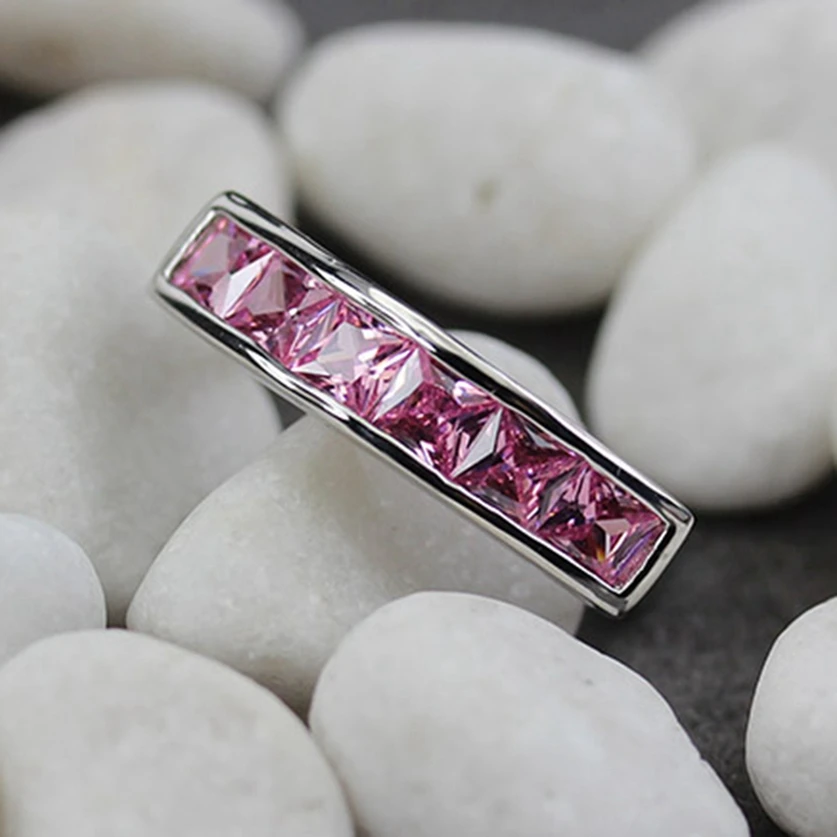 Обручальные кольца flenz Esme рок для женщин аксессуары одежды розовый кубический