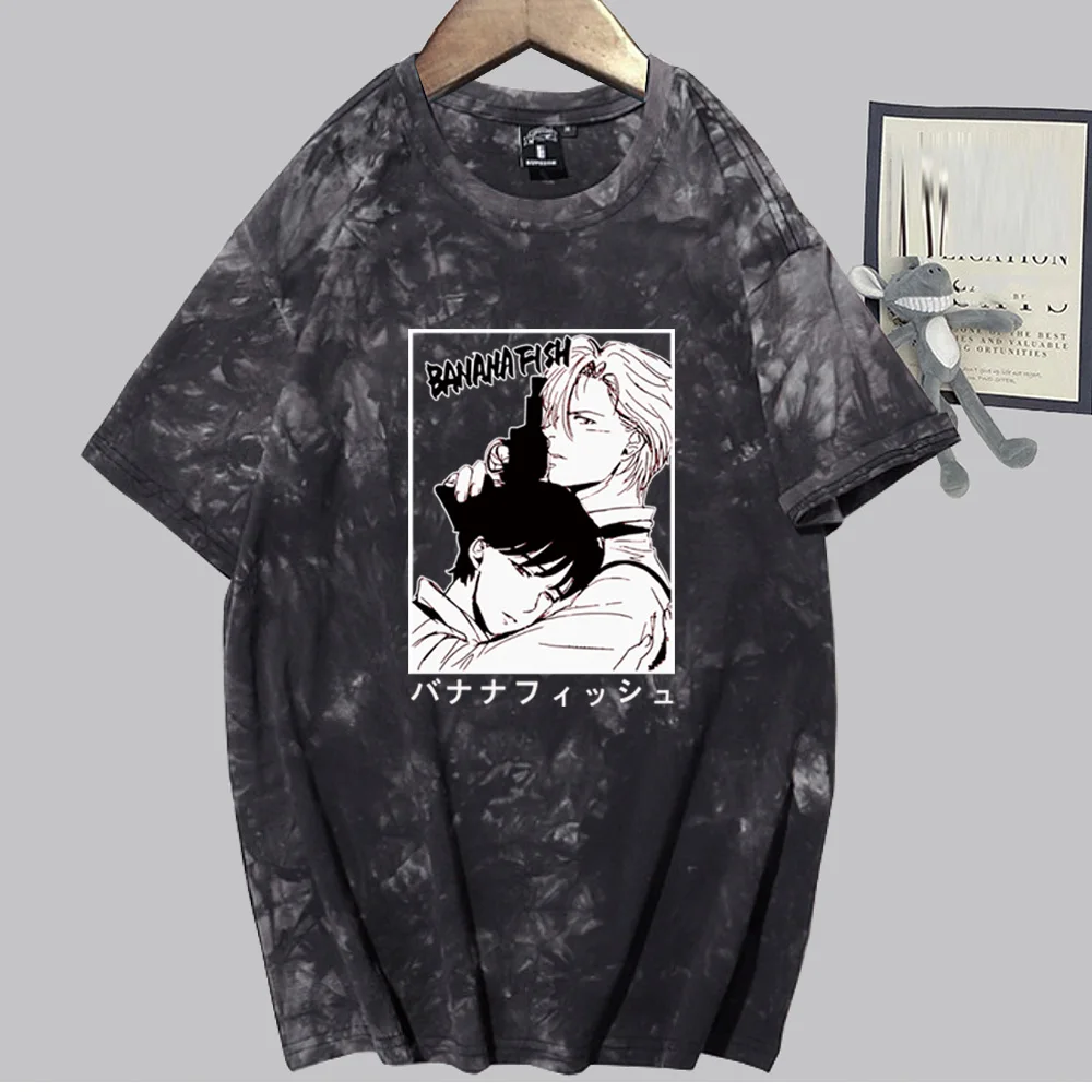 

Anime Banana Fish Ash Lynx Printing Unisex Short Sleeve Tshirt Funny Tees