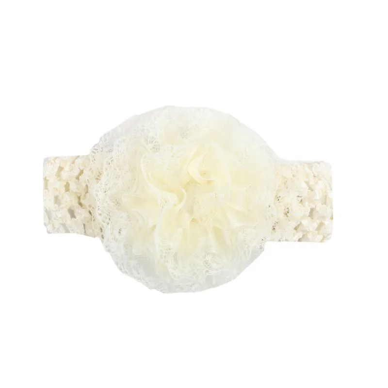 Детская повязка на голову из сетчатой пряжи и кружева с цветочным принтом модные