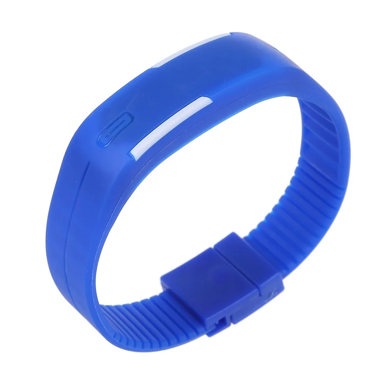 ABGN хит мужские и женские силиконовые красные светодиодные цифровые наручные