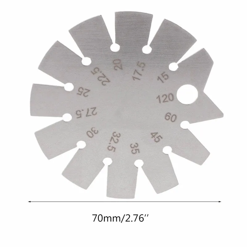 

15 degree - 120 degree stainless steel Bevel Gauge Round Gauge Diameter Angle Protractor woodworking measuring cutting tool