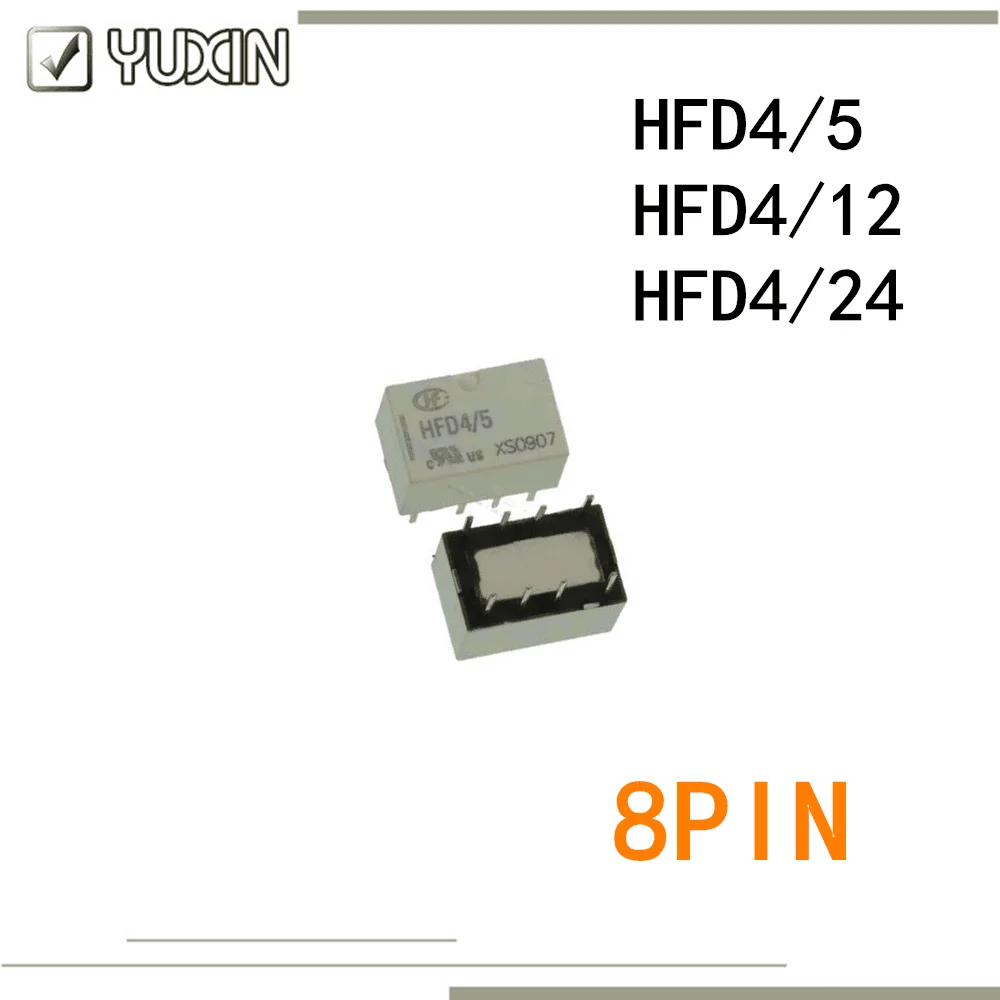 5 шт./лот 100% новое реле мощности HFD4/5 HFD4/12 HFD4/24 HFD4 HFD4/12V 8PIN|Реле| |