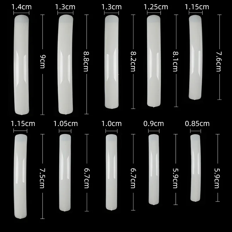 10 шт/100 шт сумка полное покрытие натуральный прозрачный акриловый УФ гель