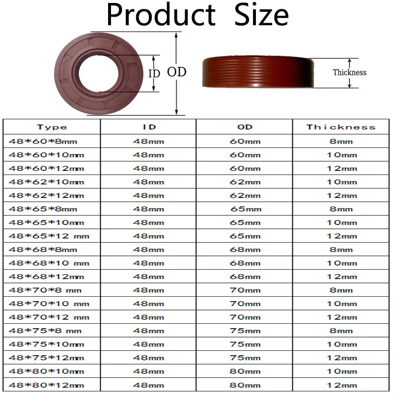 Термостойкая масляная прокладка FKM фторрезиновый каркас три пружины TG4 кольцевая