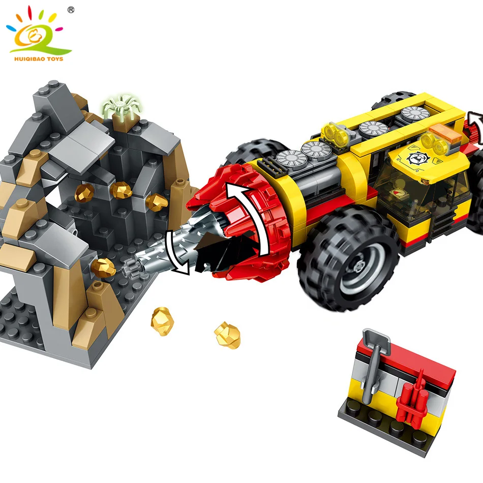 HUIQIBAO 314 шт. инженерная конструкция тяжелая горнодобывающая буровая машина