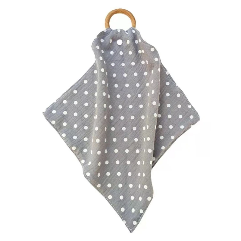 

Wooden Teether Wooden Rings Baby Bib Cotton Towel For Nursing Newborn Products