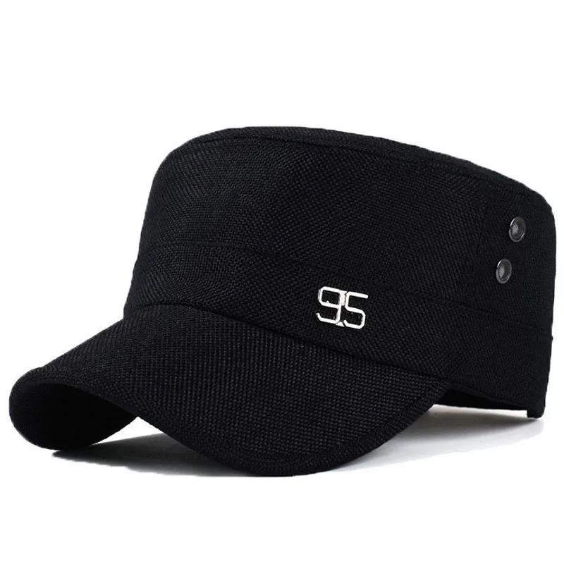 

Flat Top Baseball Cap Military Caps Cadet Army Cap Summer Sun UV Protection Cap Outdoor Cap Breathable Sports Hat