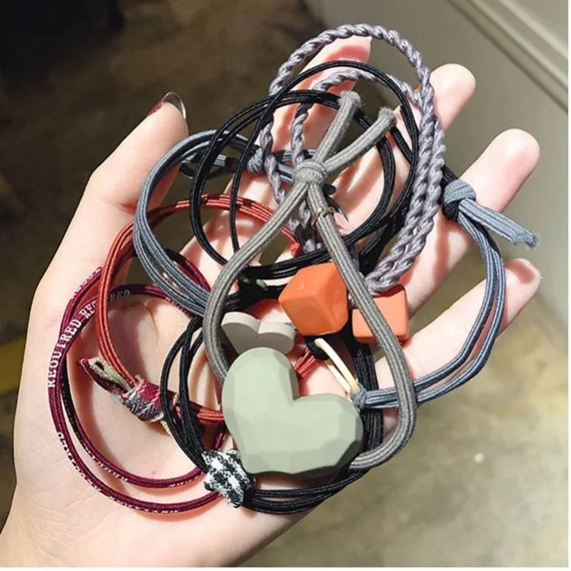 Нейлоновые эластичные резинки для волос женщин базовая прическа держатель