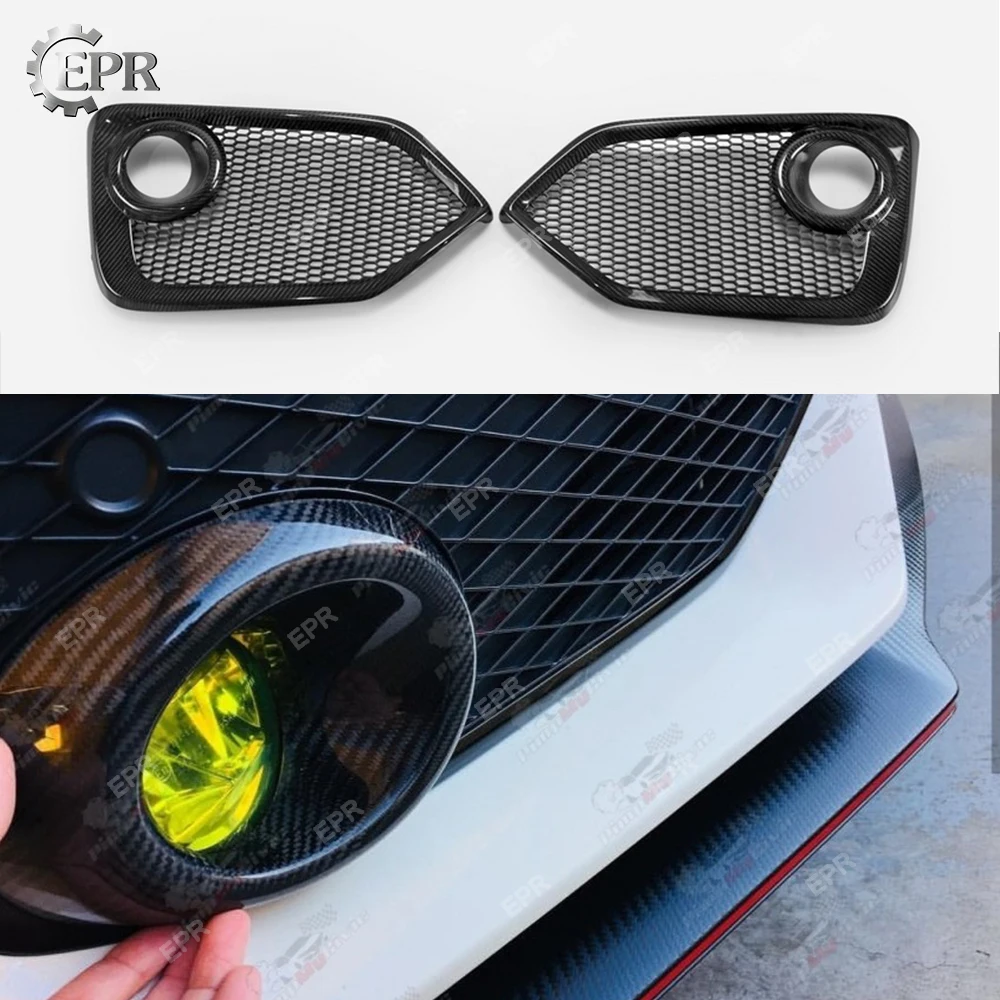 

For Honda Civic FK7 (FC SI) Forged/ Carbon Front Bumper Fog Light Cover Trim (Replacement) (NO Fit FK8) Bodykits