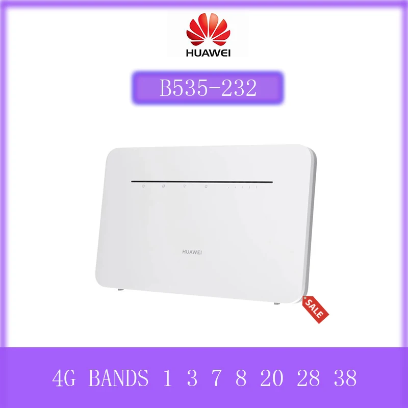 Huawei B535 232 4G Роутер 3 Pro LTE FDD LTE: B1 / B3 B7 B8 B20 B28 B32 B38 Cat7 300 Мбит/с беспроводной