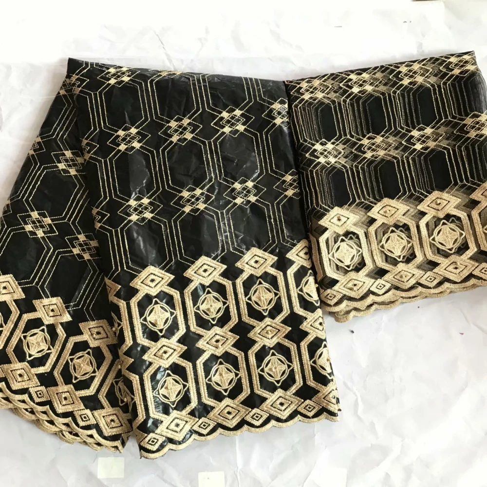 

CS-bazin laces fabric african 2019 Hot selling lace fabric Navy Blue Bazin Riche Getzner high quality fabric dress for women