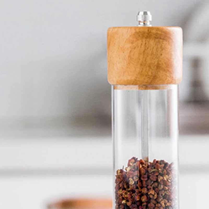 8 дюймовая ручная мельница для соли и перца шлифовальная машина деревянные