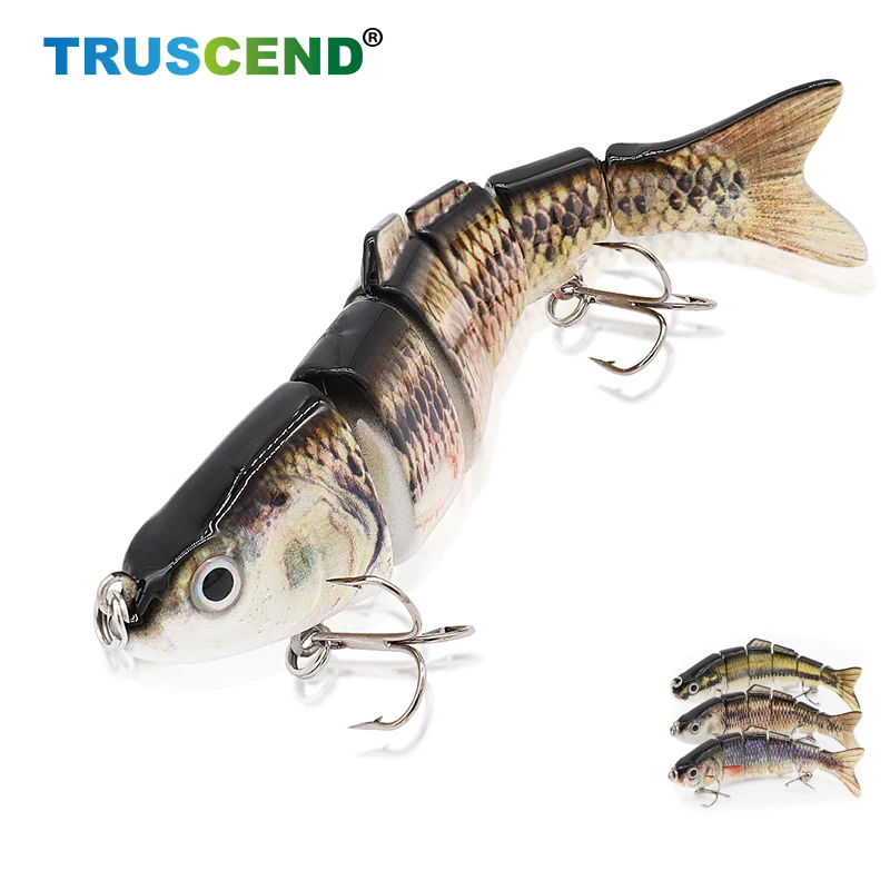 Погружной кренкбейт 12 см 25 г рыболовные приманки наживки 6 сегментов жесткая