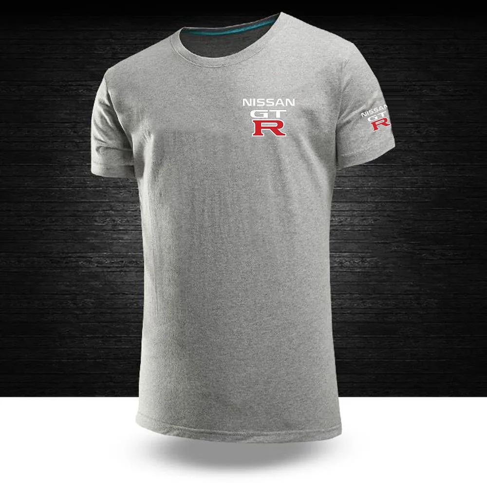 Футболка GTR мужская с коротким рукавом удобная тенниска из 100% хлопка майка