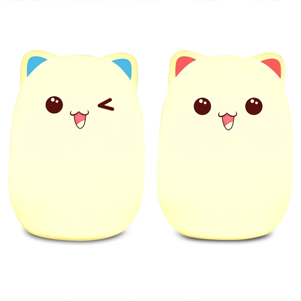 Детский ночник с изображением медведя мягкий силиконовый мультяшный Светильник