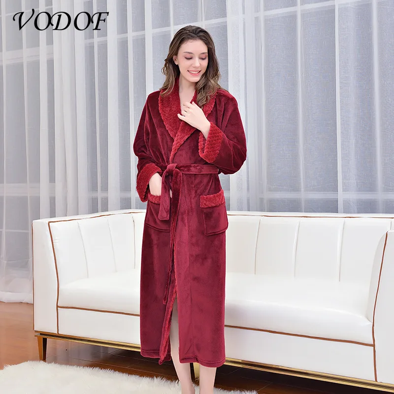 VODOF 100% махровая модель унисекс для влюбленных мягкая женская одежда сна