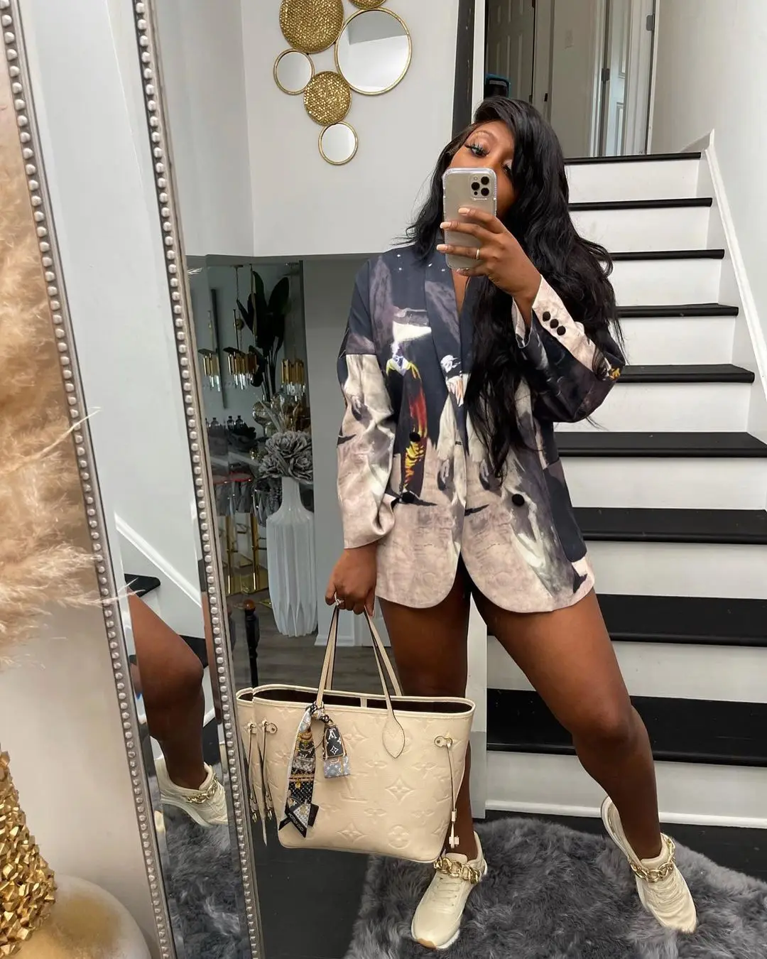 Chocomist Outwear Casual Printed Women Blazer LY8051