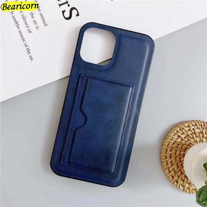 

Business Wallet Cases For iPhone 12 Mini 11 Pro XS Max XR X Retro Flip Leather Card Holder Cover For iPhone 6s 6 7 8 Plus SE