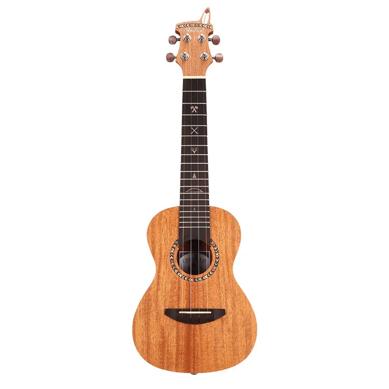 

Andrew 23 Inch Mahogany Plywood Molecular Carbon Log Color Ukulele musical gifts instrument 4 string Hawaiian mini guita