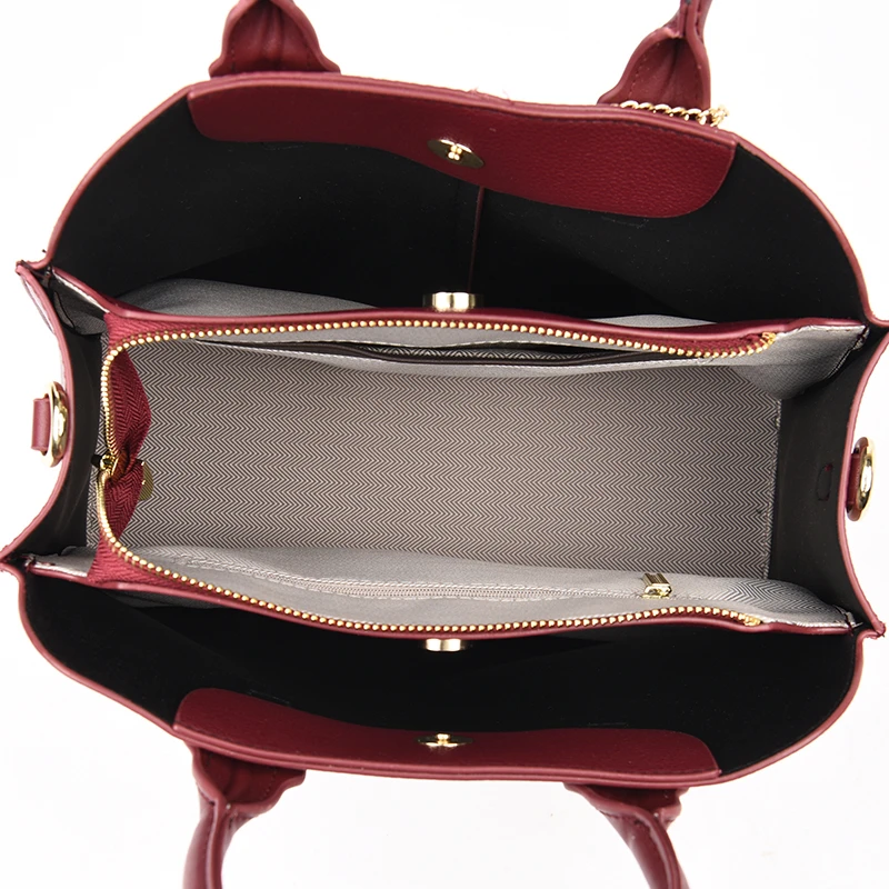 

Vintage Pure color Tote bag 2021 Fashion New Quality PU Leather Women's Designer Handbag High capacity Shoulder Messenger Bag