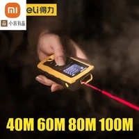 youpin youpin deli laser rangefinder high precision indoor and outdoor handheld distance electronic ruler 40m60m80m100m