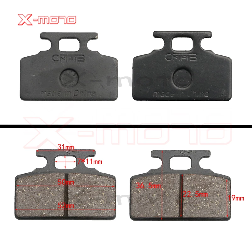 

Тормозные колодки для мотоцикла 50-250 куб. См ATV Quad Go Kart большинство китайских гидравлических передних и задних тормозных колодок для внедорожного велосипеда скутера