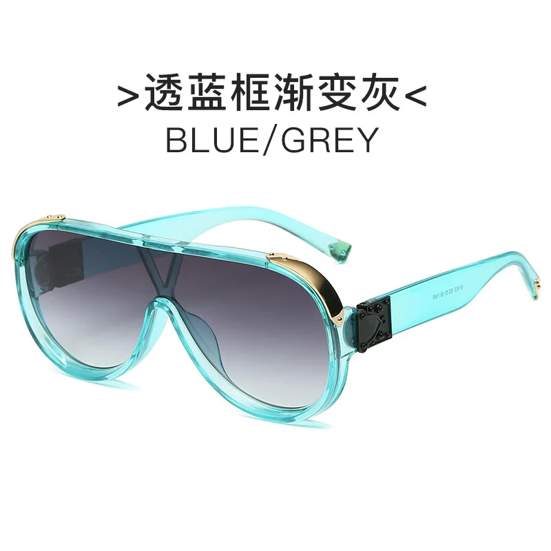 

2021 New Fashion Shield Sunglasses For Women Travel Vintage Oversized Sun Glasses Men Uv400 Hip Hop Eyewear Black