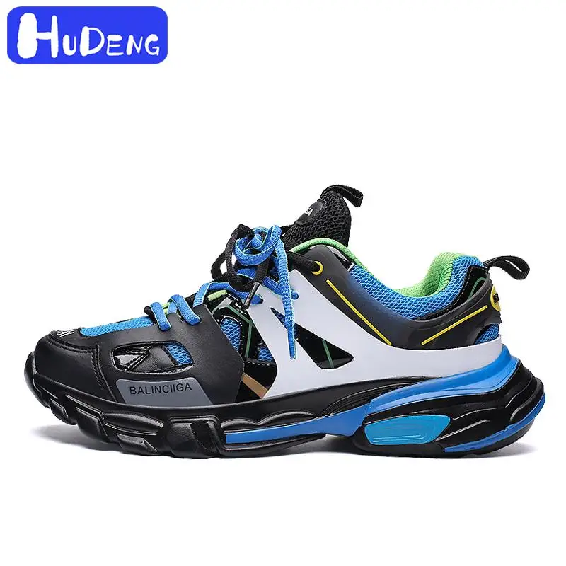 HUDENG новинка 2019 Качественная мужская повседневная обувь в римском стиле на