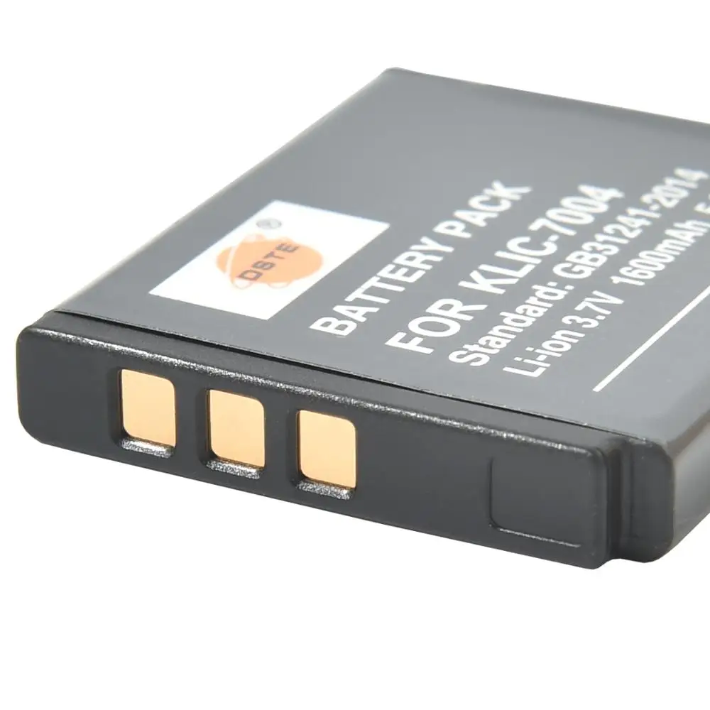 DSTE 2PCS KLIC-7004 Camera Battery with USB Charger for KODAK Q10 M1033 V1073 V1253 | Электроника
