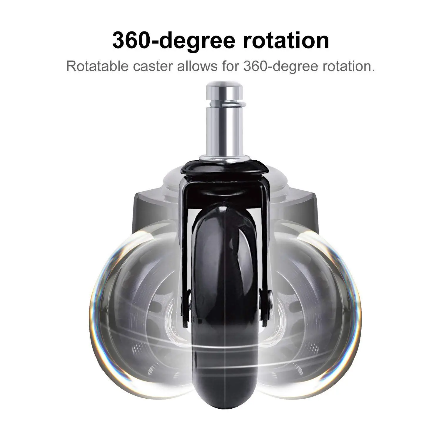 

5pcs Office Chair Caster Wheels 3 Inch Swivel Heavy Duty Caster Wheels Replacement Soft Safe Rollers Furniture Hardware