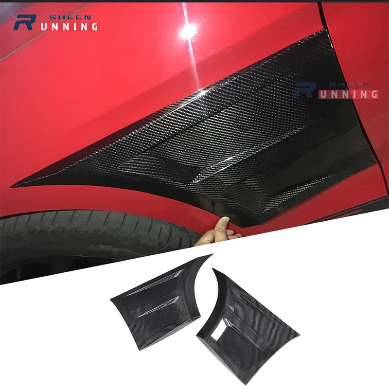 

Для Ford Mustang, 100% углеродное волокно, боковые крылья для автомобиля, воздухозаборная отделка, подходят для Ford Mustang, аксессуары 2015 2016 2017