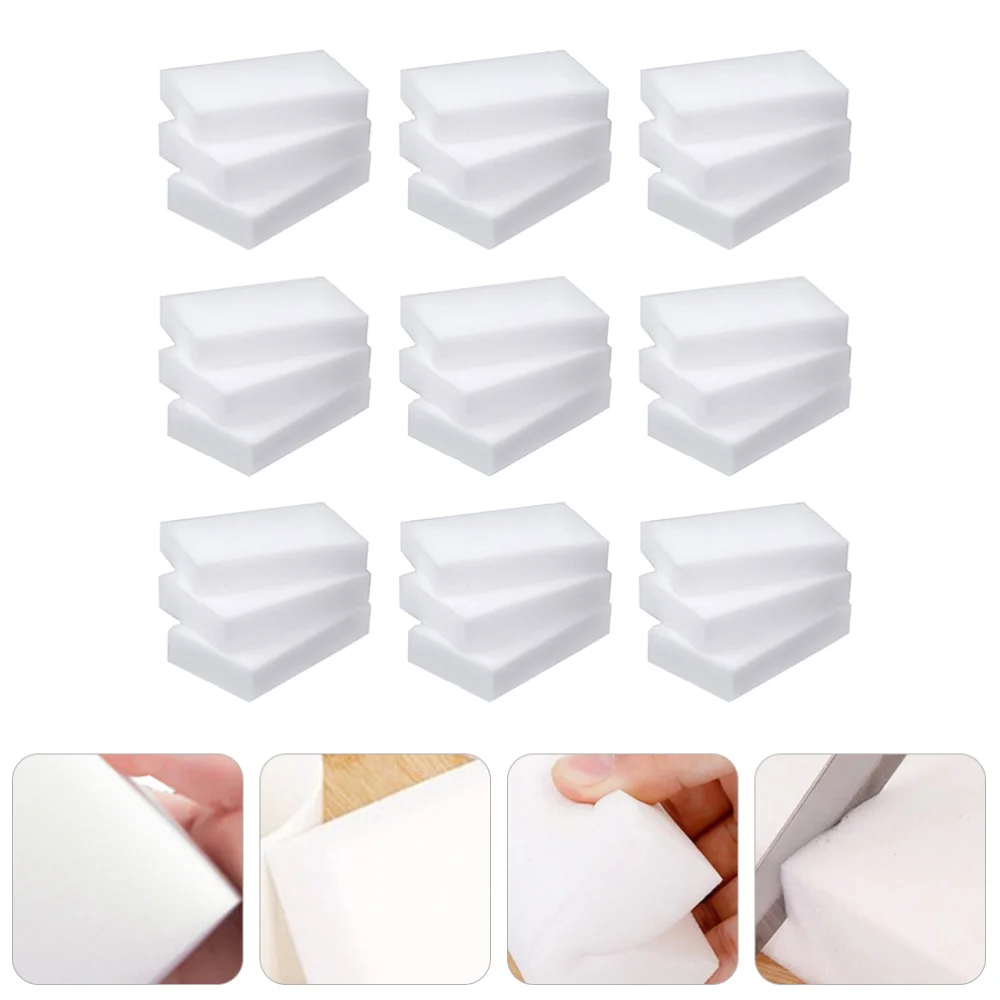 

100PCS Cleaning Sponge Household Kitchen Scrub Sponge Practical Scrub Sponge