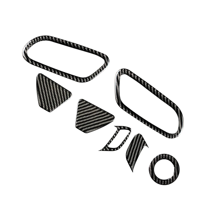 

Accessories Carbon Fiber Internal Stickers Door Handle Rearview mirror knob 2009-2016 Car Styling
