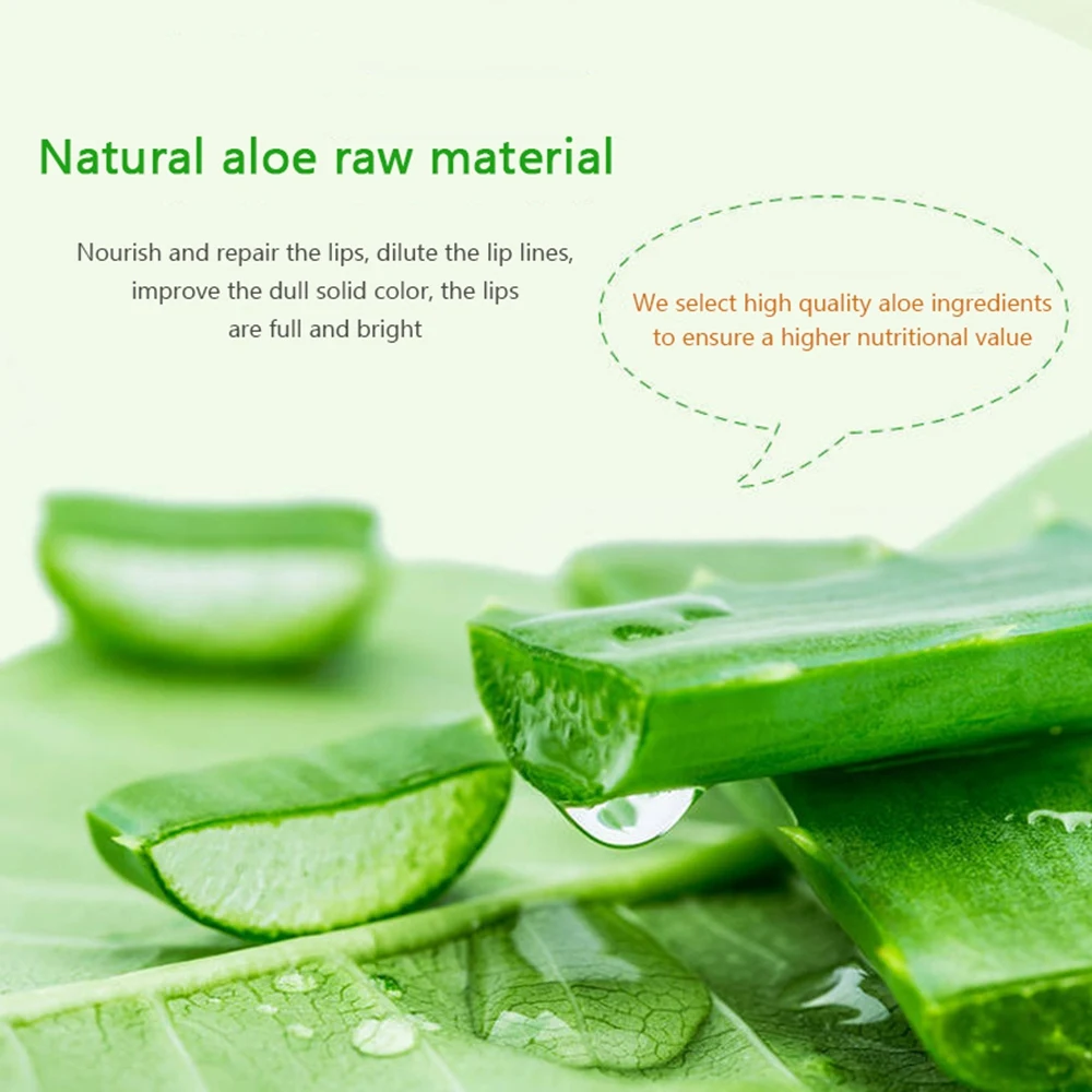 Новая губная помада с алоэ и влагой автоматический бальзам для губ Нетоксичная