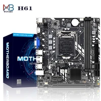 placa mae h61 micro motherboard lga 1155 socket ddr3 memory vga pci e for intel lga1155 i3 i5 i7 xeon series desktop mainboard